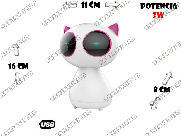 &u+ PARLANTE PC GATO M1 (16 CM DE ALTO )